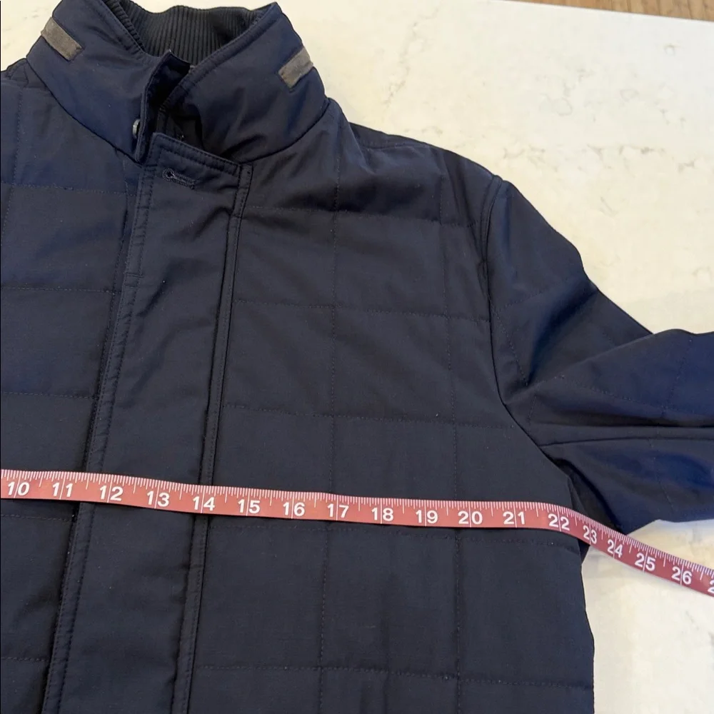 CARDINAL OF CANADA Quilted Wool Car Coat Navy‎ Size Large - Picture 13 of 15